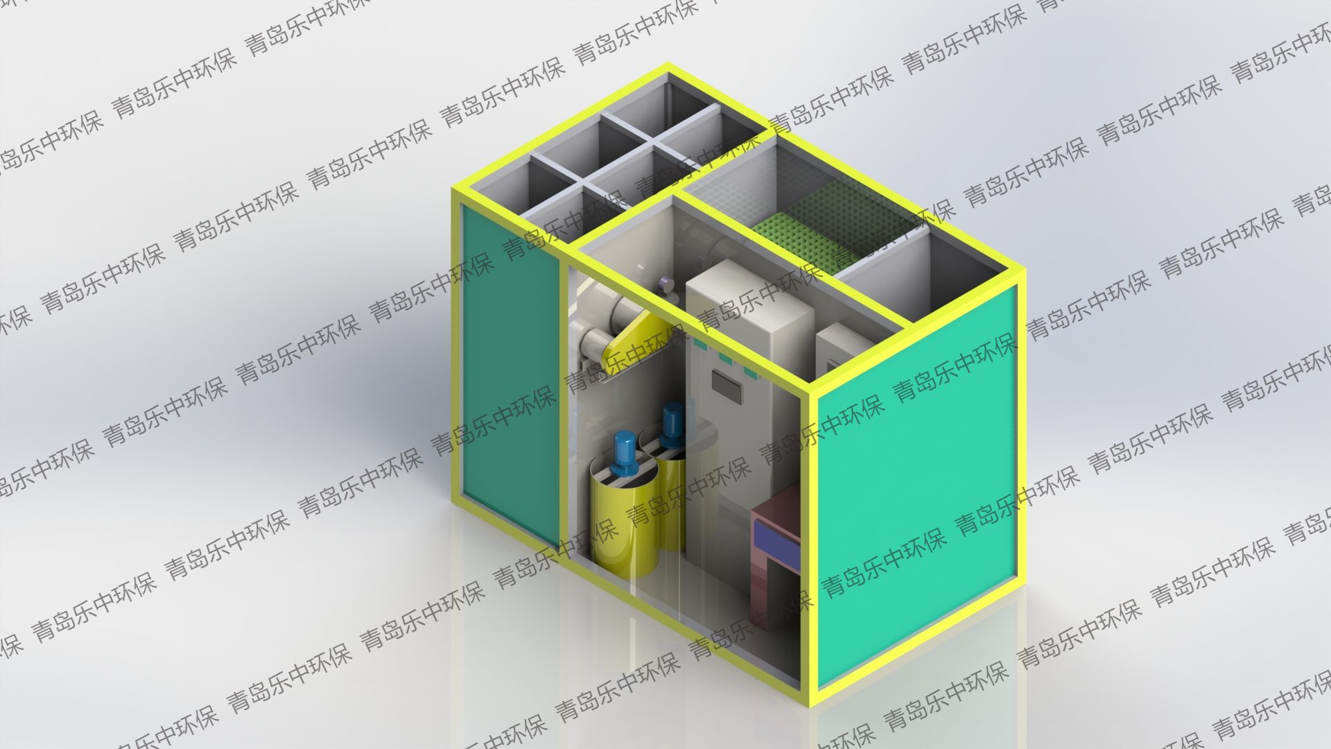 自來水廠模塊化凈水設(shè)備_一體化凈水裝置_青島樂中