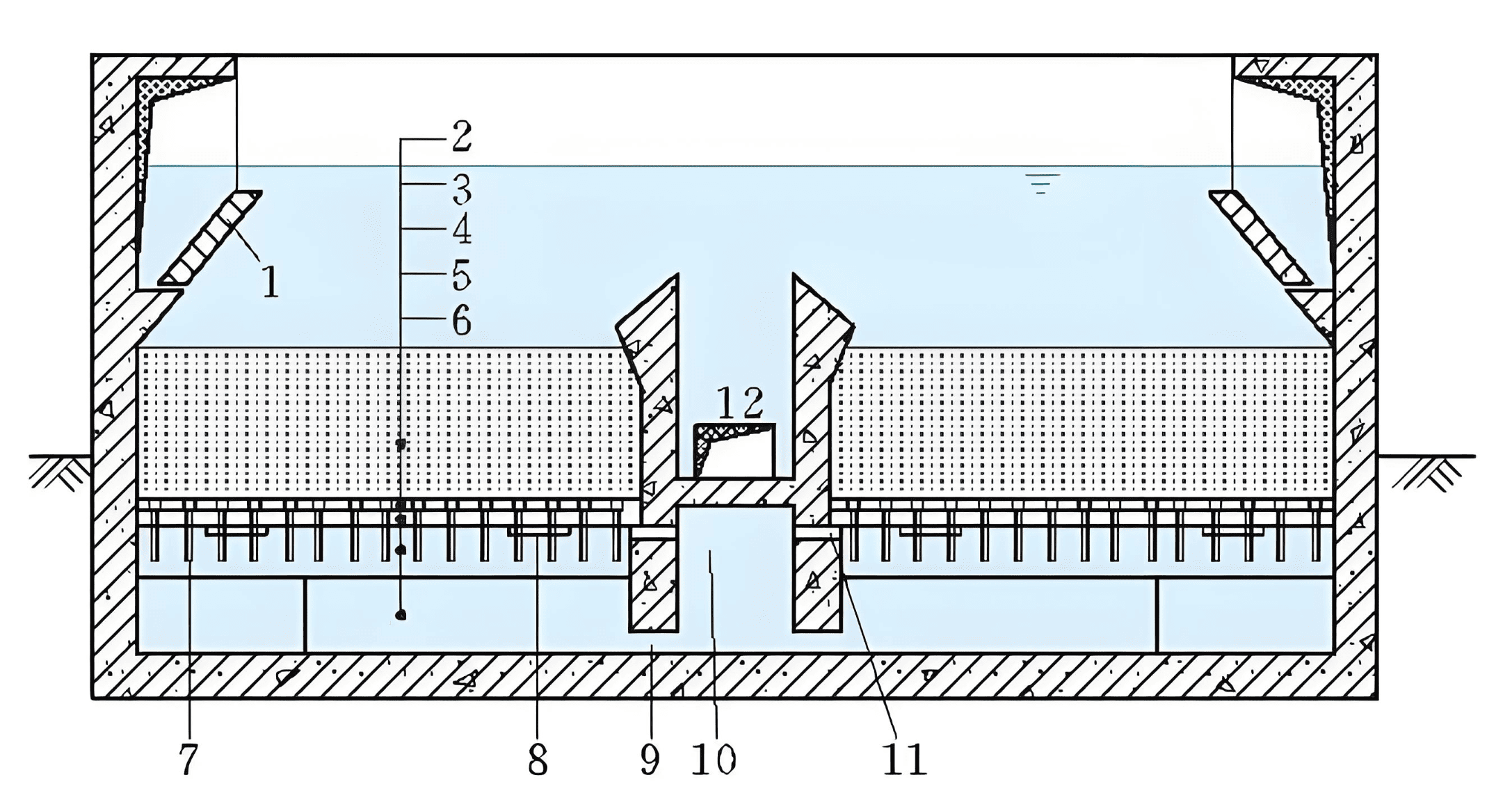 水廠專(zhuān)用濾板安裝示意圖